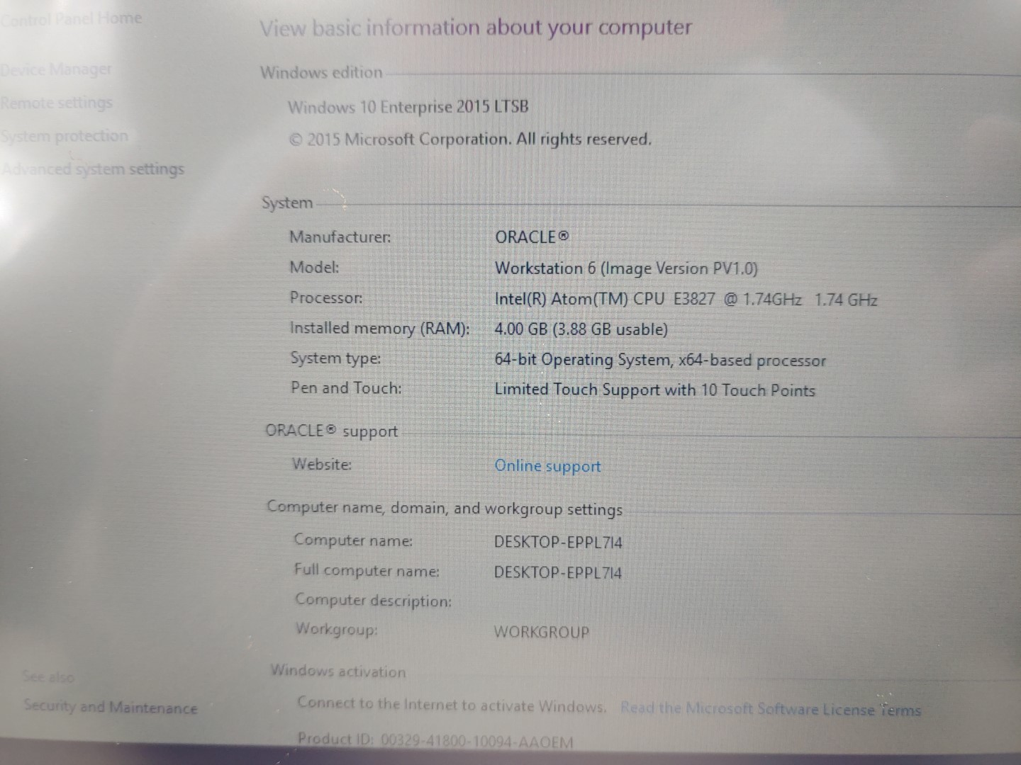 Micros Workstation 6 (610) Intel Atom E3827✔4GB RAM✔64GB✔Win10Ent✔*NO A/C**READ* - Image 10