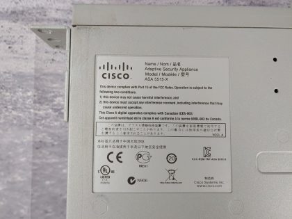 Cisco ASA5515-X (ASA5515 V01) Adaptive Security Appliance **No HDD** - Image 3