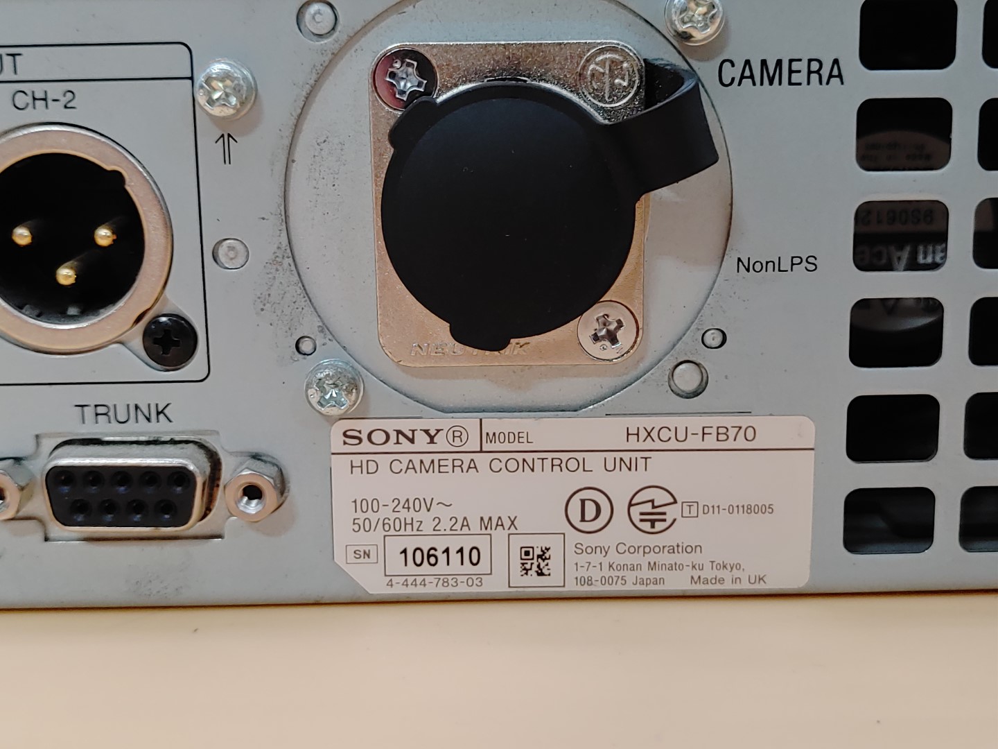 Sony HXCU-FB70 HD Camera Control Unit ✔✔✔ **READ** - Image 10