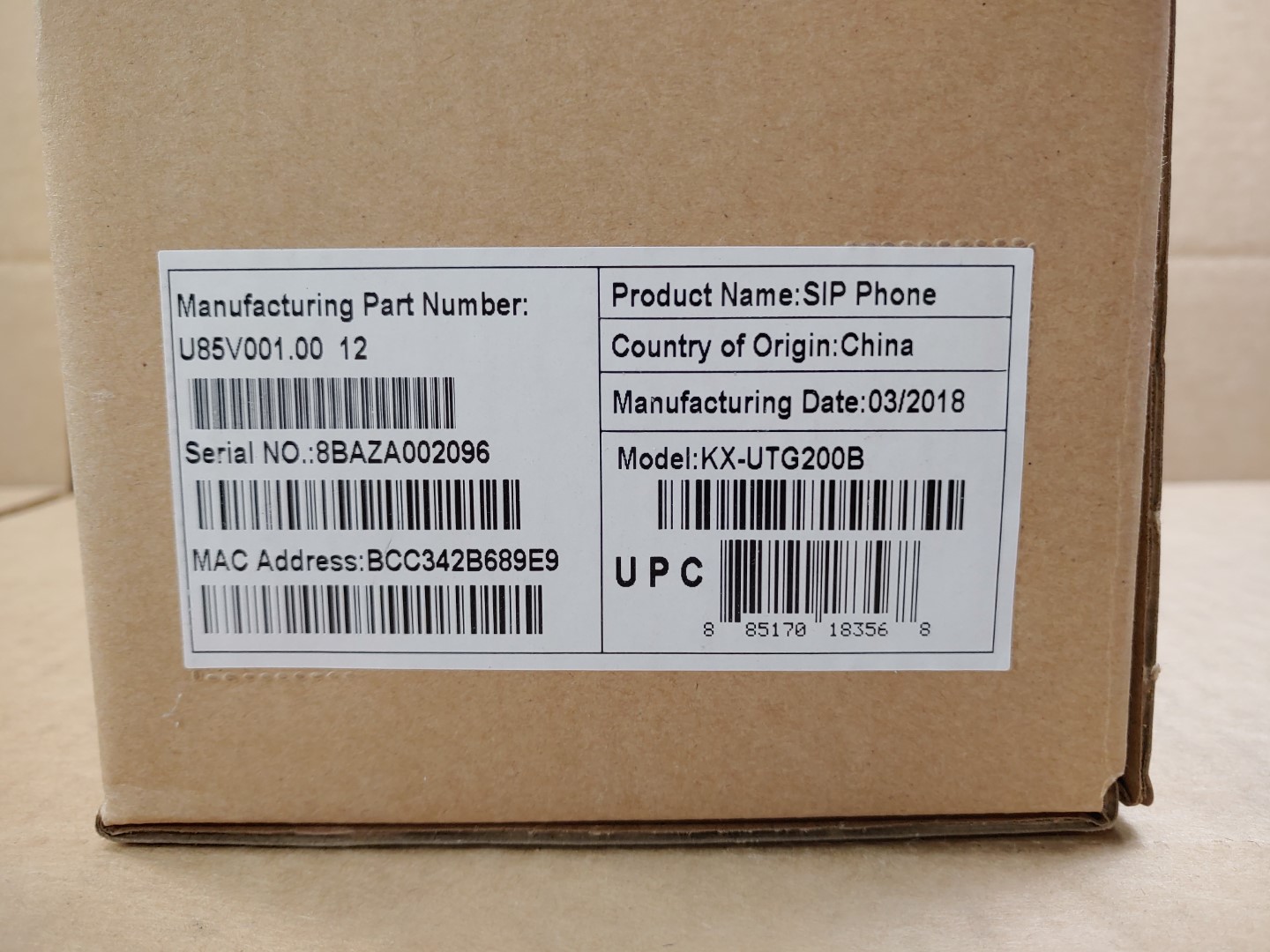 Panasonic KX-UTG200B 4-Line SIP VoIP PoE Phone Gigabit 3.5" LCD Color ✔✔✔ - Image 5