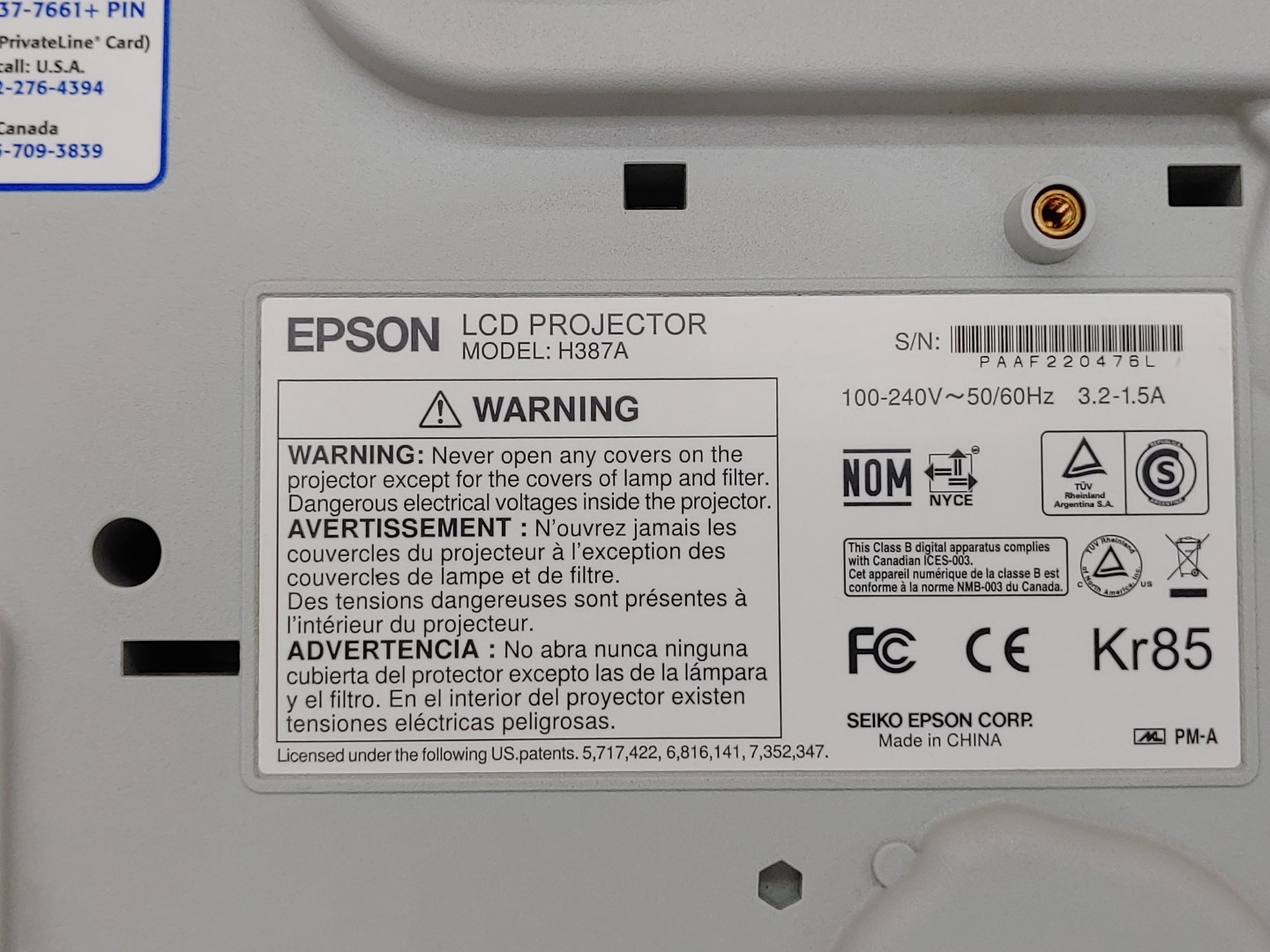 Epson PowerLite 905 H387A XGA 3LCD HDMI 3,000 ANSI Lumen Projector (553 HOURS) - Image 10
