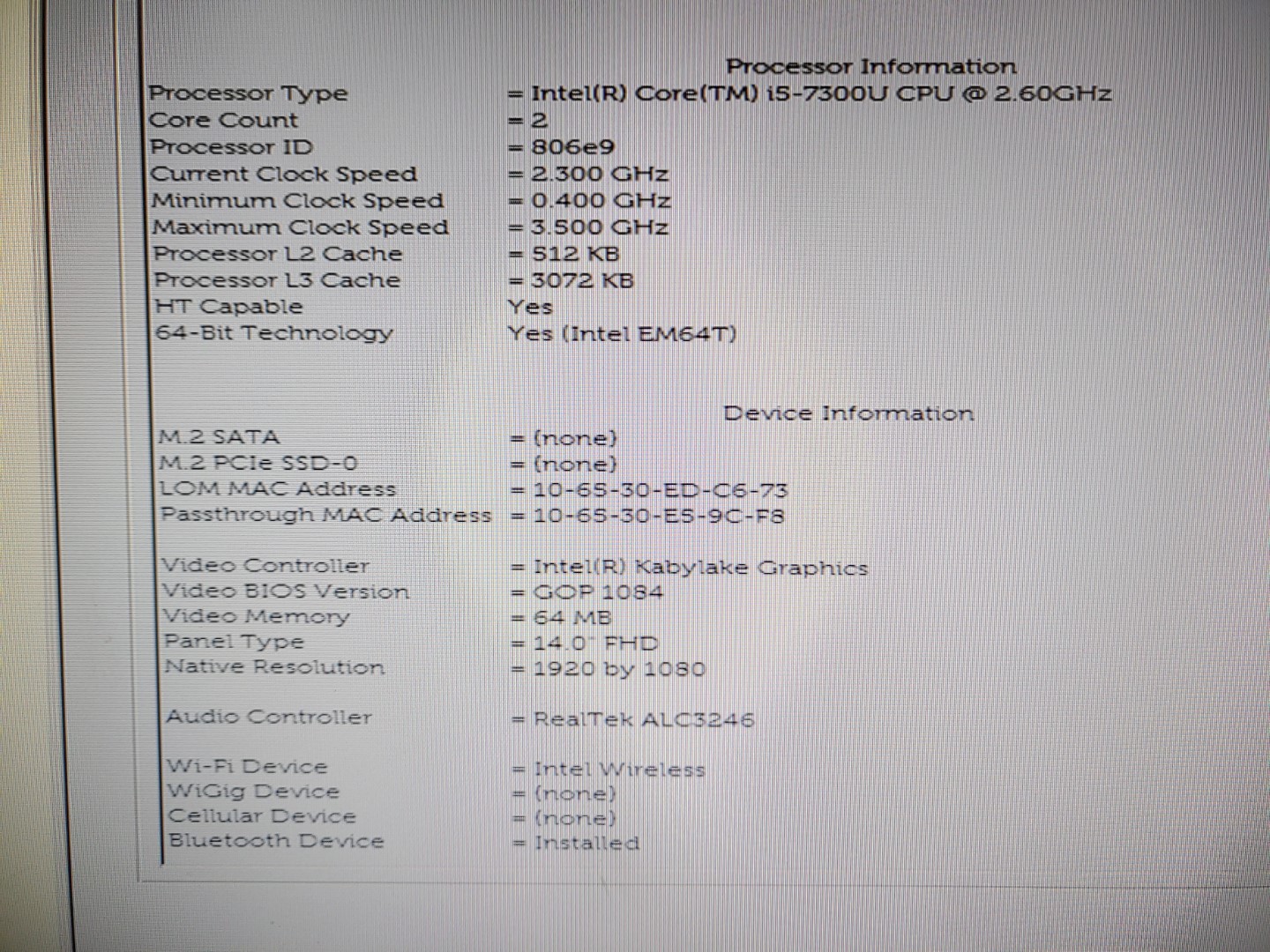 Dell Latitude 7480 14" i5-7300U✔ *NO BATT/SSD/RAM/AC* **BROKEN SCREEN** **READ** - Image 10