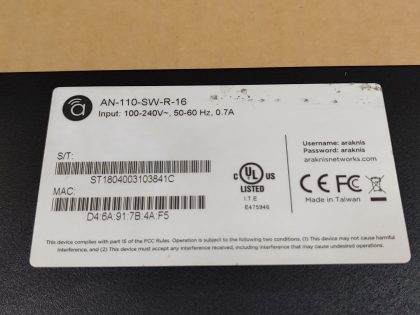 Araknis AN-110-SW-R-16 16-Port Gigabit Cloud managed switch w/ Ears ✔✔✔✔ - Image 9