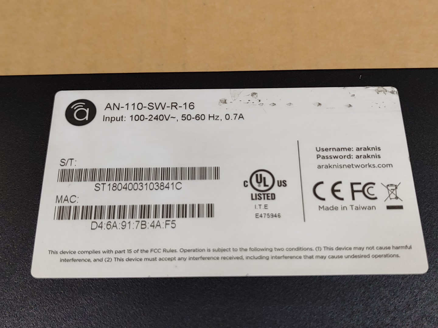 Araknis AN-110-SW-R-16 16-Port Gigabit Cloud managed switch w/ Ears ✔✔✔✔ - Image 9
