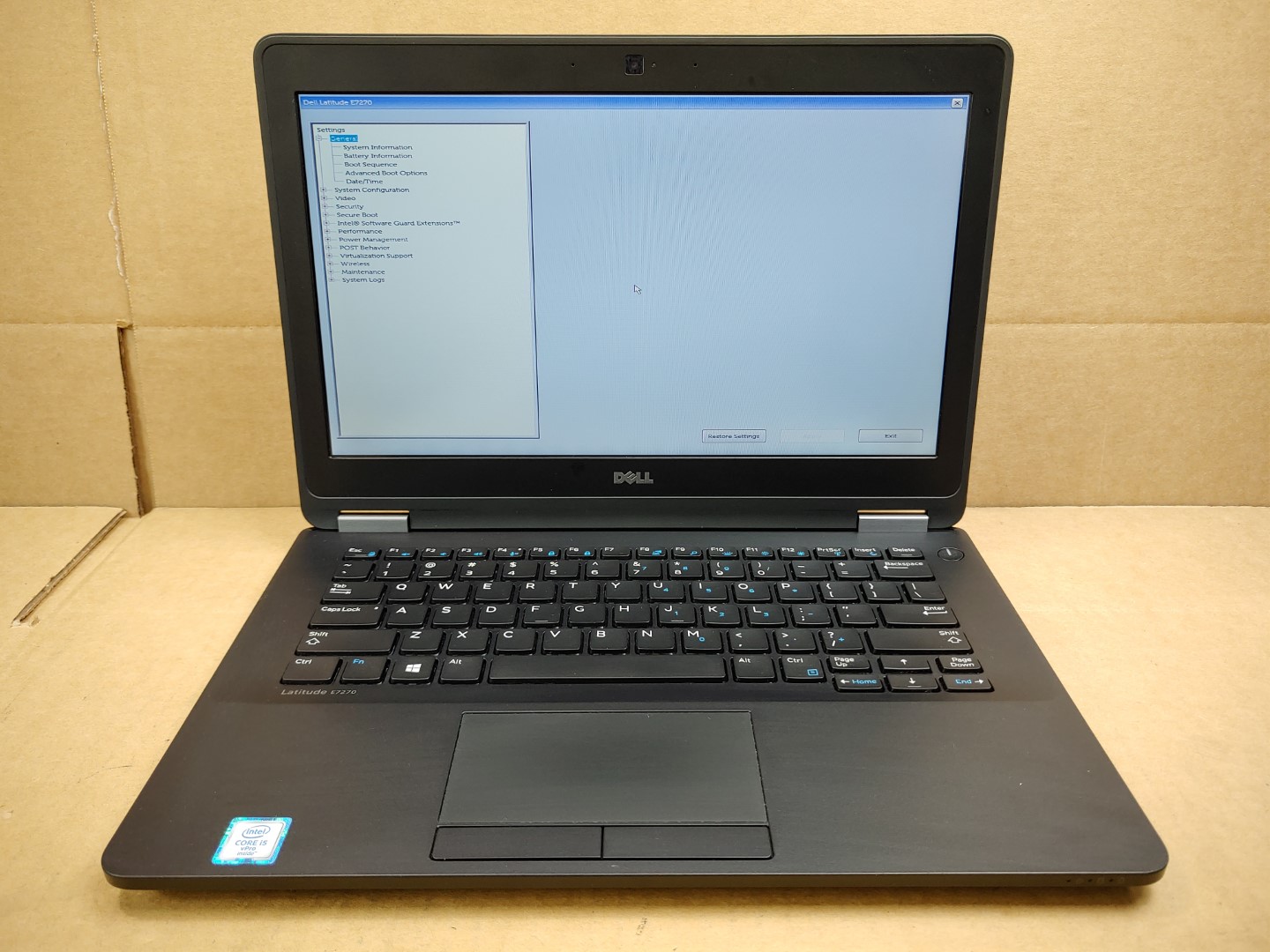 Dell Latitude E7270 12.5" Intel i5-6300U✔16GB✔256GB M.2 SSD✔ **NO OS / NO AC**