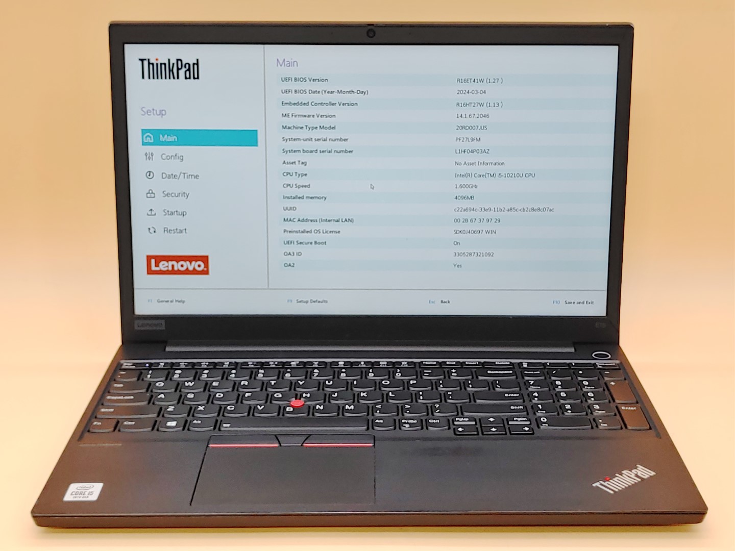 Lenovo ThinkPad E15 15.6" Intel i5-10210U✔*NO RAM/NO SSD/NO AC* ***READ***