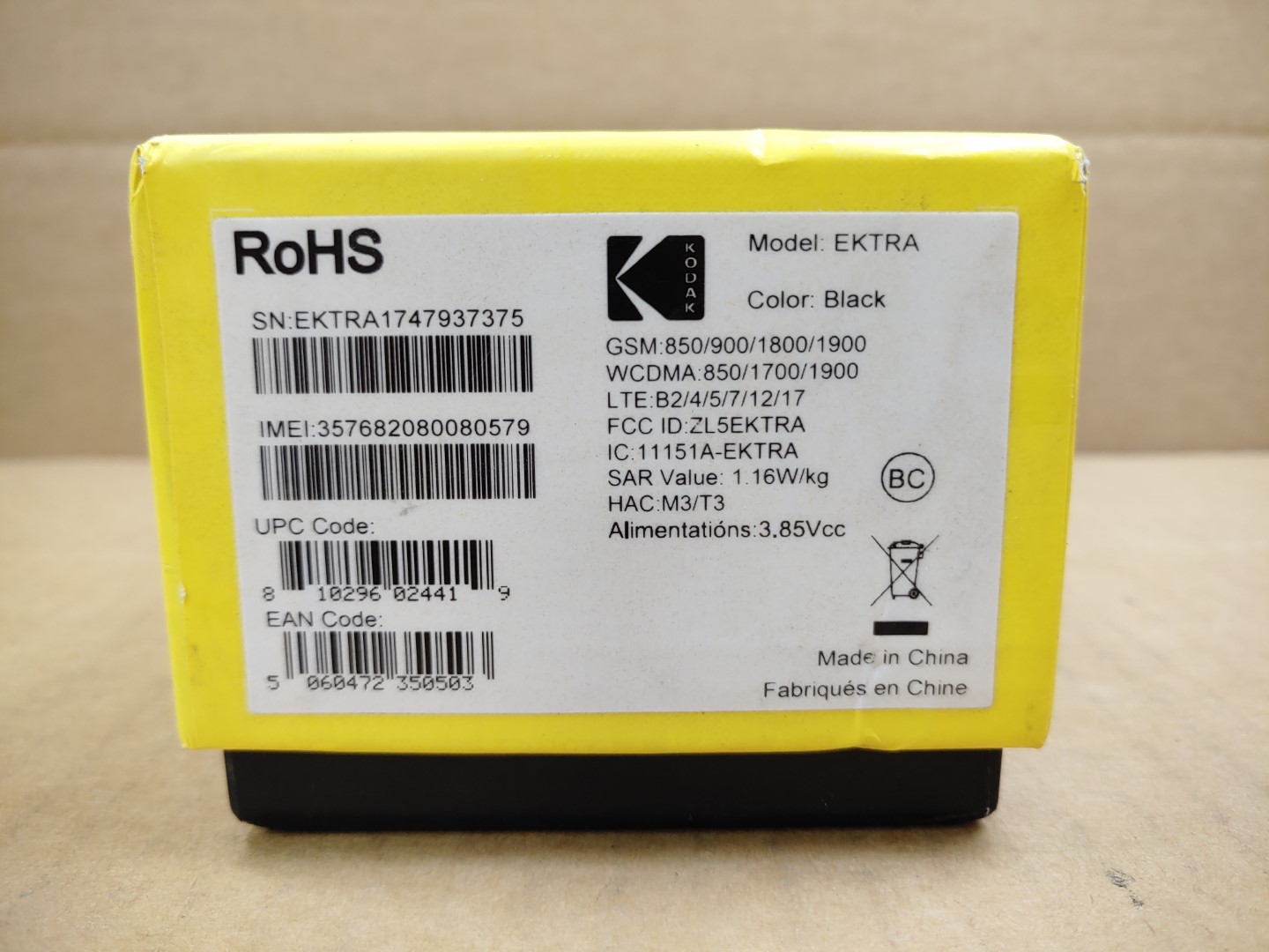 KODAK EKTRA 5" 4G LTE 32GB - Black (GSM Unlocked) Android 6 ✔✔✔ - Image 9