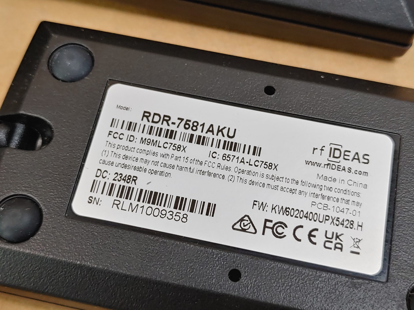 LOT of (2) rf IDEAS WAVE ID Solo RDR-7581AKU Smart Card Reader ✔✔✔ - Image 4