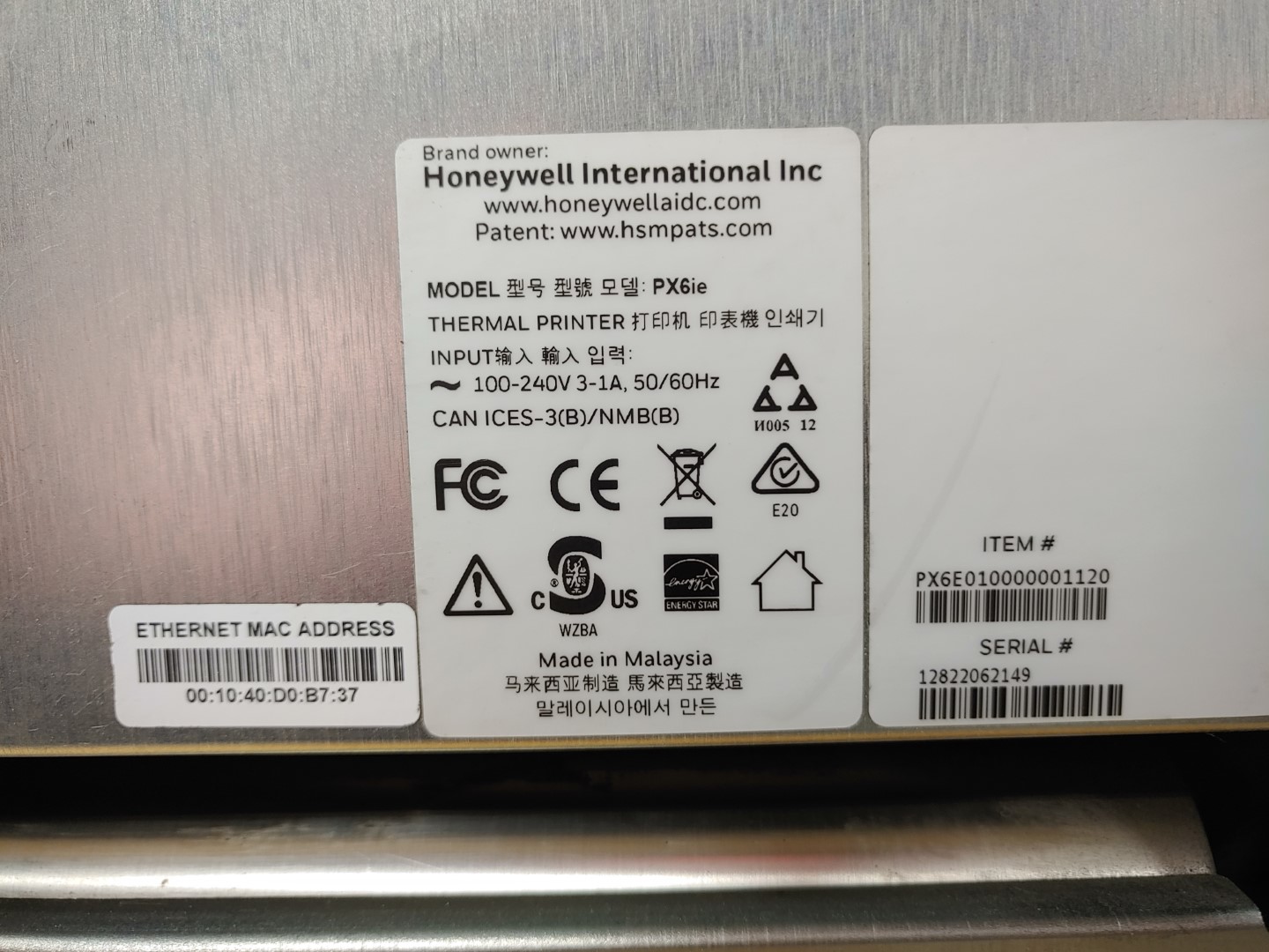 Honeywell PX6ie PX6i Thermal Label Barcode Printer 203 DPI USB Network Ethernet✔ - Image 8