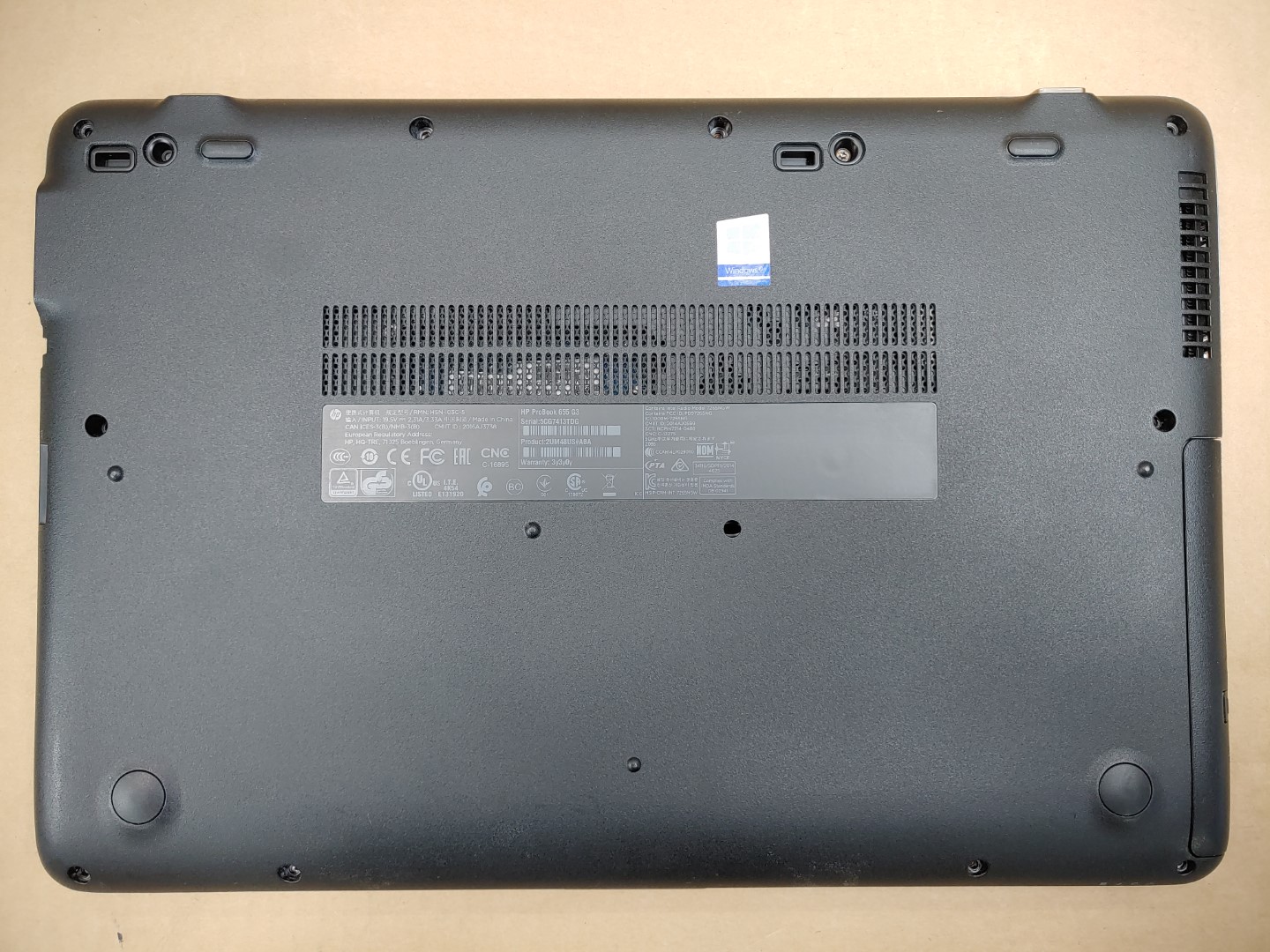 HP ProBook 655 G3 15.6" AMD PRO A8-9600B R5✔*NO RAM/HDD/BATT/AC* *READ* - Image 6