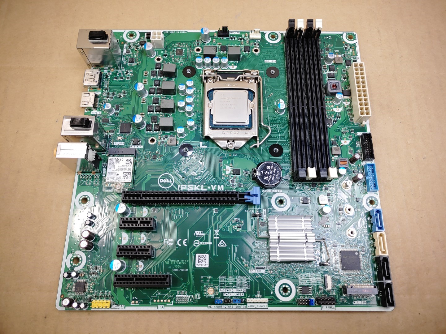 Dell XPS 8910 Desktop IPSKL-VM LGA1151 DDR4 Motherboard 0WPMFG w/ i7-6700K CPU ✔