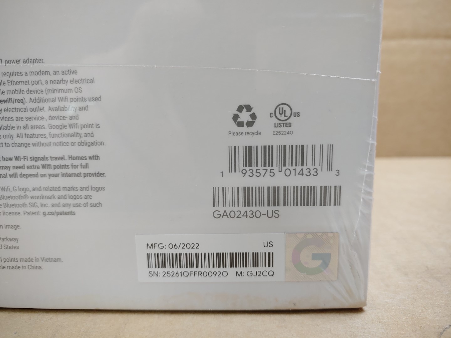 Google GA02430-US Wifi Whole Home Wi-Fi System (Snow) ✔✔✔ NEW SEALED! - Image 7