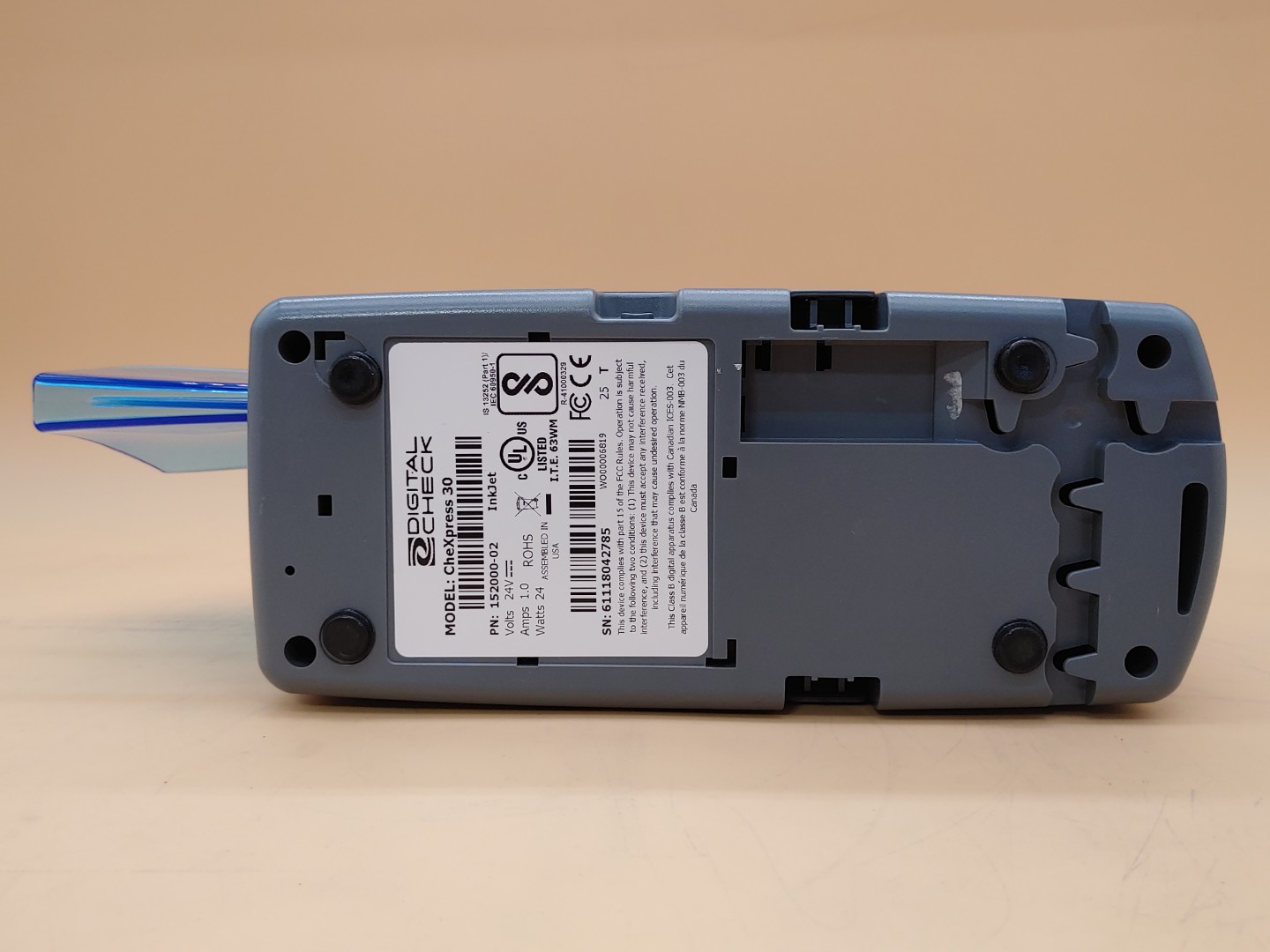 Digital Check CheXpress CX30 Check Scanner w/ Inkjet (152000-02) - Image 10