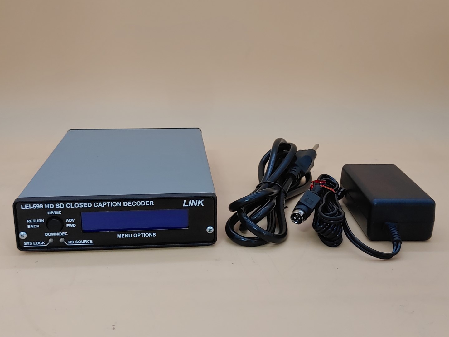 LINK Electronics LEI-599 SD/HD Closed Caption Decoder w/ Power Adapter✔✔✔✔