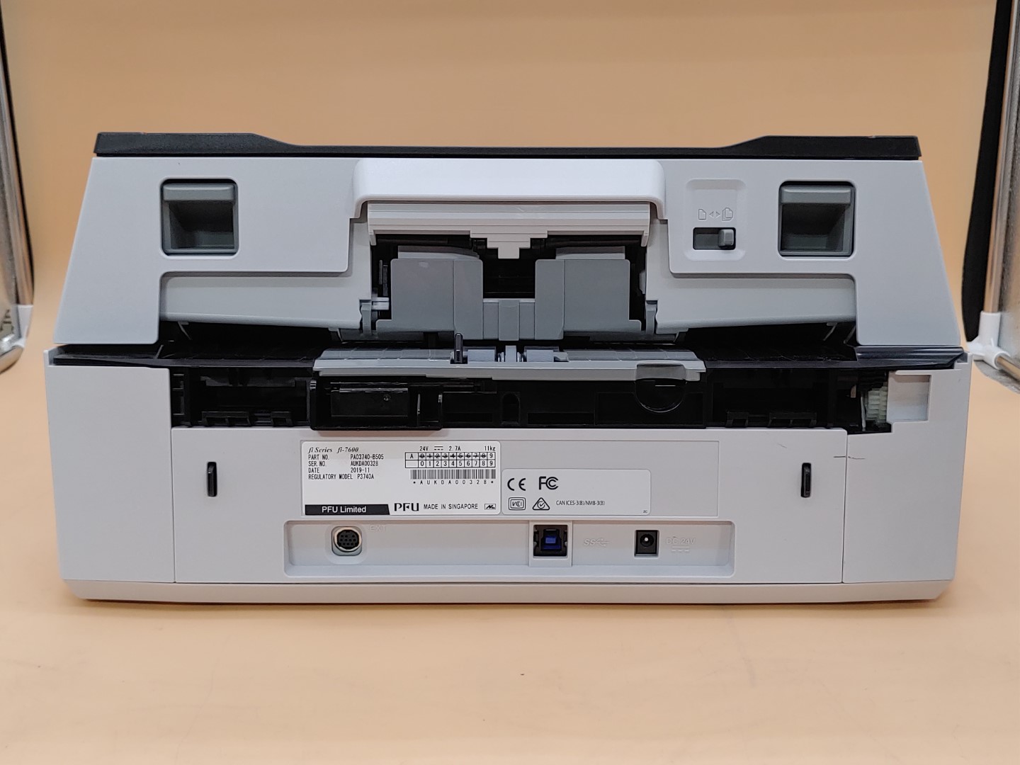 Fujitsu fi-7600 Duplex ADF Sheetfed Document Scanner (Scan Count:14151) *NO A/C* - Image 7