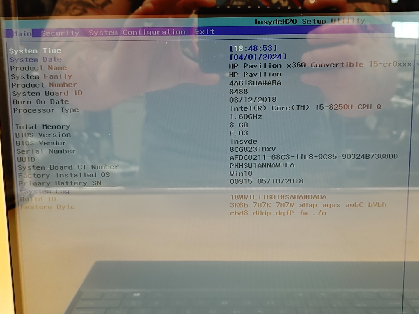 HP Pavilion x360 15-cr0051od 15.6" Touch Intel i5-8250U 8GB 1TB HDD *NO OS/NO AC - Image 8