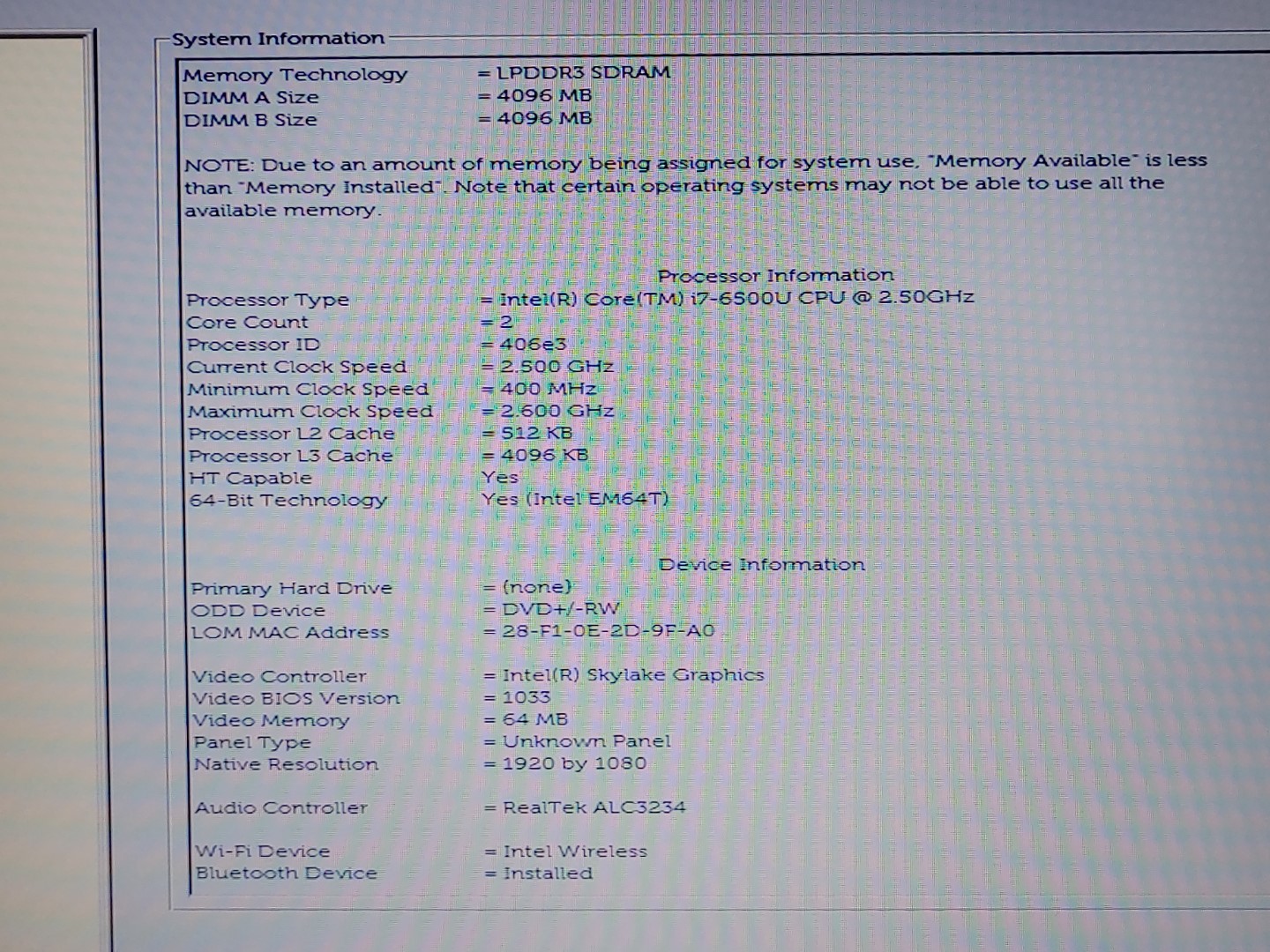 Dell Inspiron 5759 17.3" Intel i7-6500U 8GB *NO HDD/NO OS/NO AC* **BAD BATTERY** - Image 11