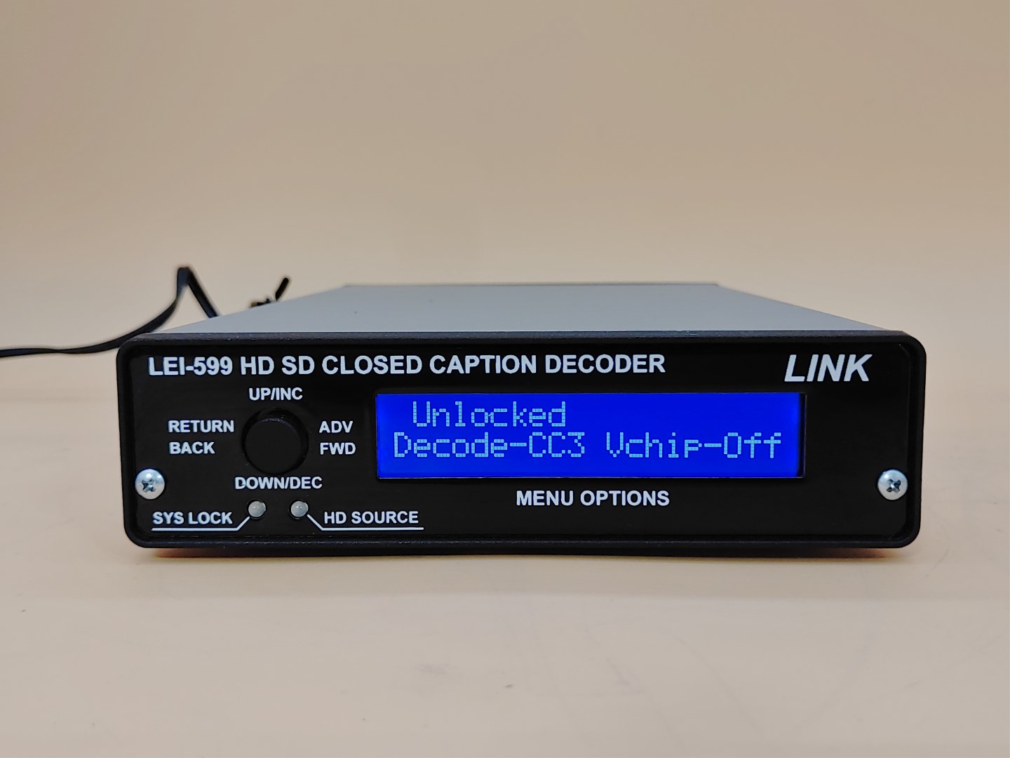 LINK Electronics LEI-599 SD/HD Closed Caption Decoder w/ Power Adapter✔✔✔✔ - Image 2