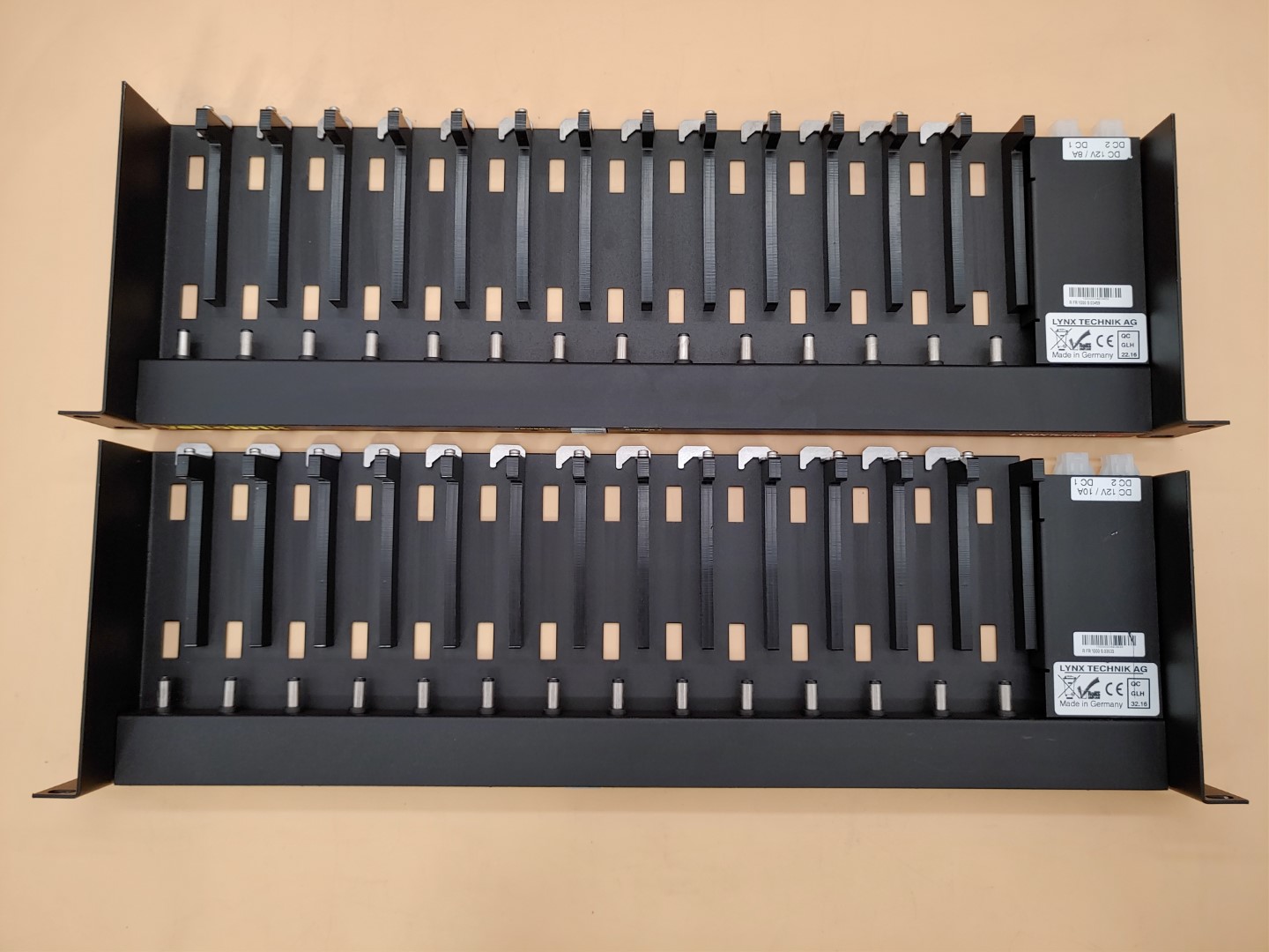 LOT of (2) LYNX TECHNIK AG yellobrik RFR 1000 1RU Rack Frame ✔✔✔ *NO A/C* *READ* - Image 9