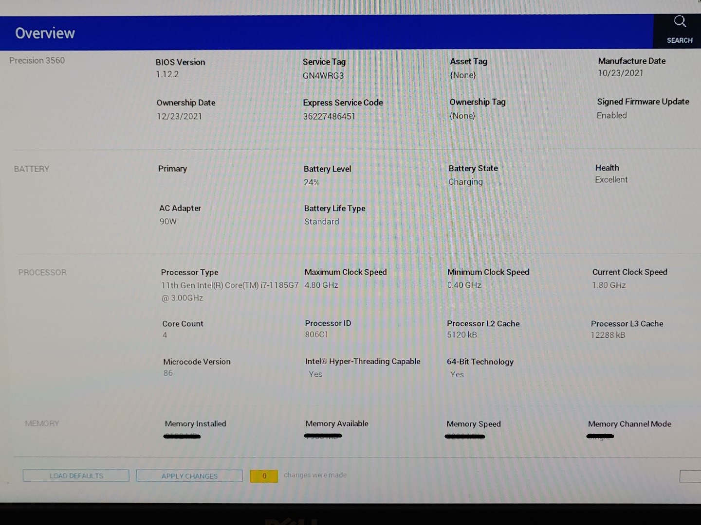 Dell Precision 3560 15.6" i7-1185G7 NVIDIA T500 *NO SSD/RAM/AC* *BROKEN SCREEN* - Image 11