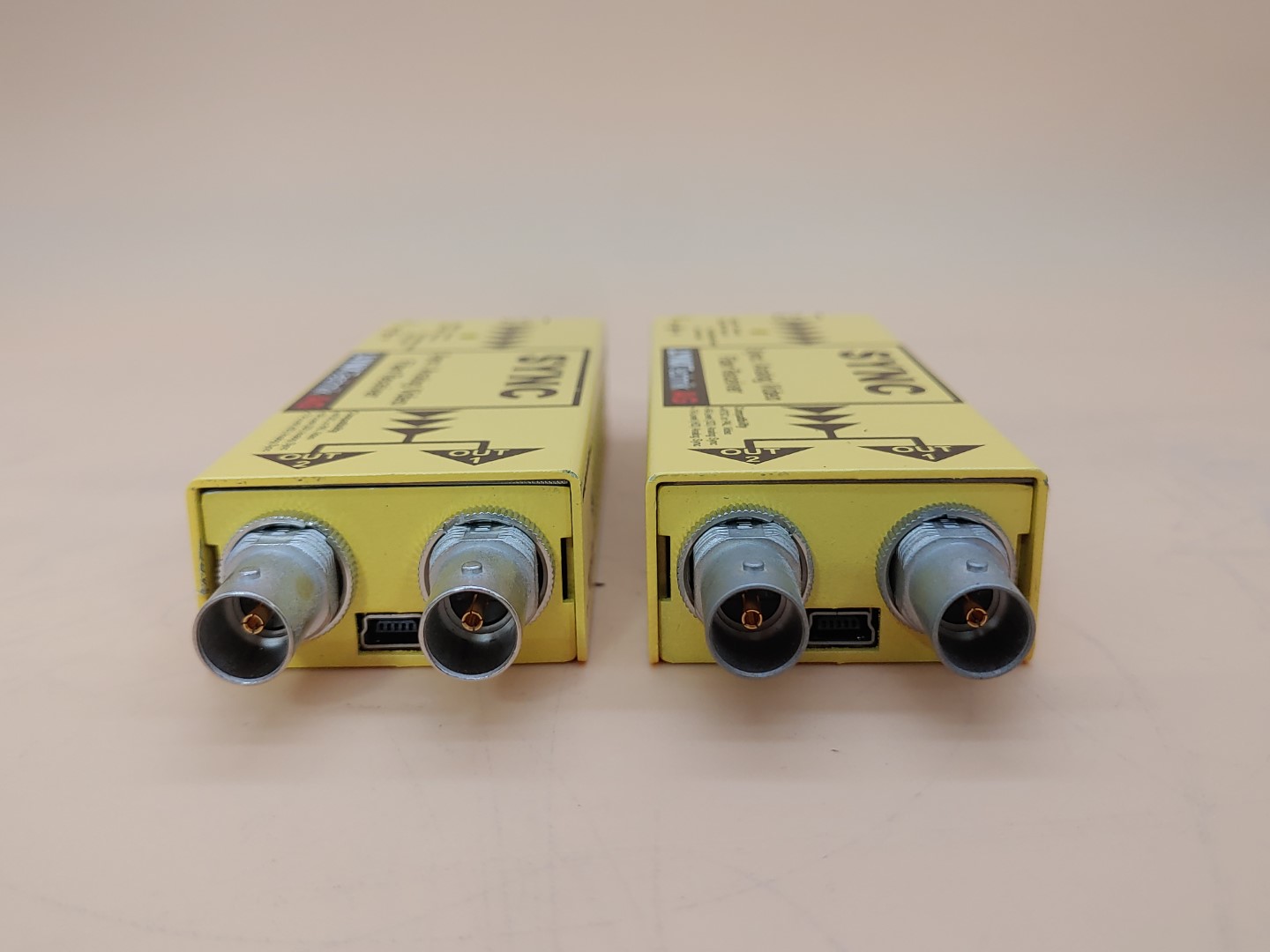 LOT of (2) LYNX TECHNIK ORX 1702 Analog Sync Video Fiber Optic Receiver *NO A/C* - Image 4