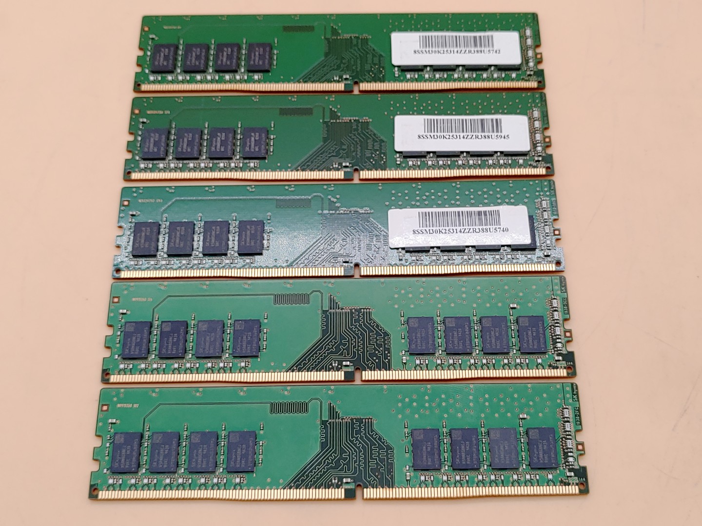 SK Hynix 8GB 1Rx8 PC4-2666V HMA81GU6CJR8N-VK UDIMM Desktop Memory - LOT of (5) - Image 3