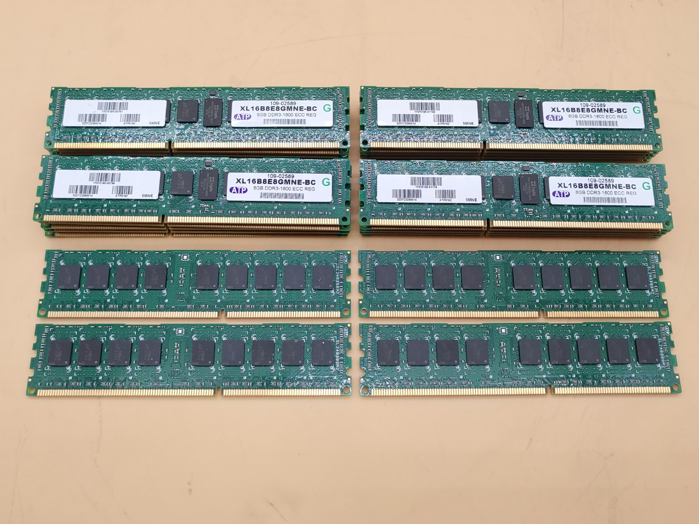 ATP 8GB PC3-12800 XL16B8E8GMNE-BC DDR3-1600MHz ECC Server Memory - LOT of (24) - Image 4
