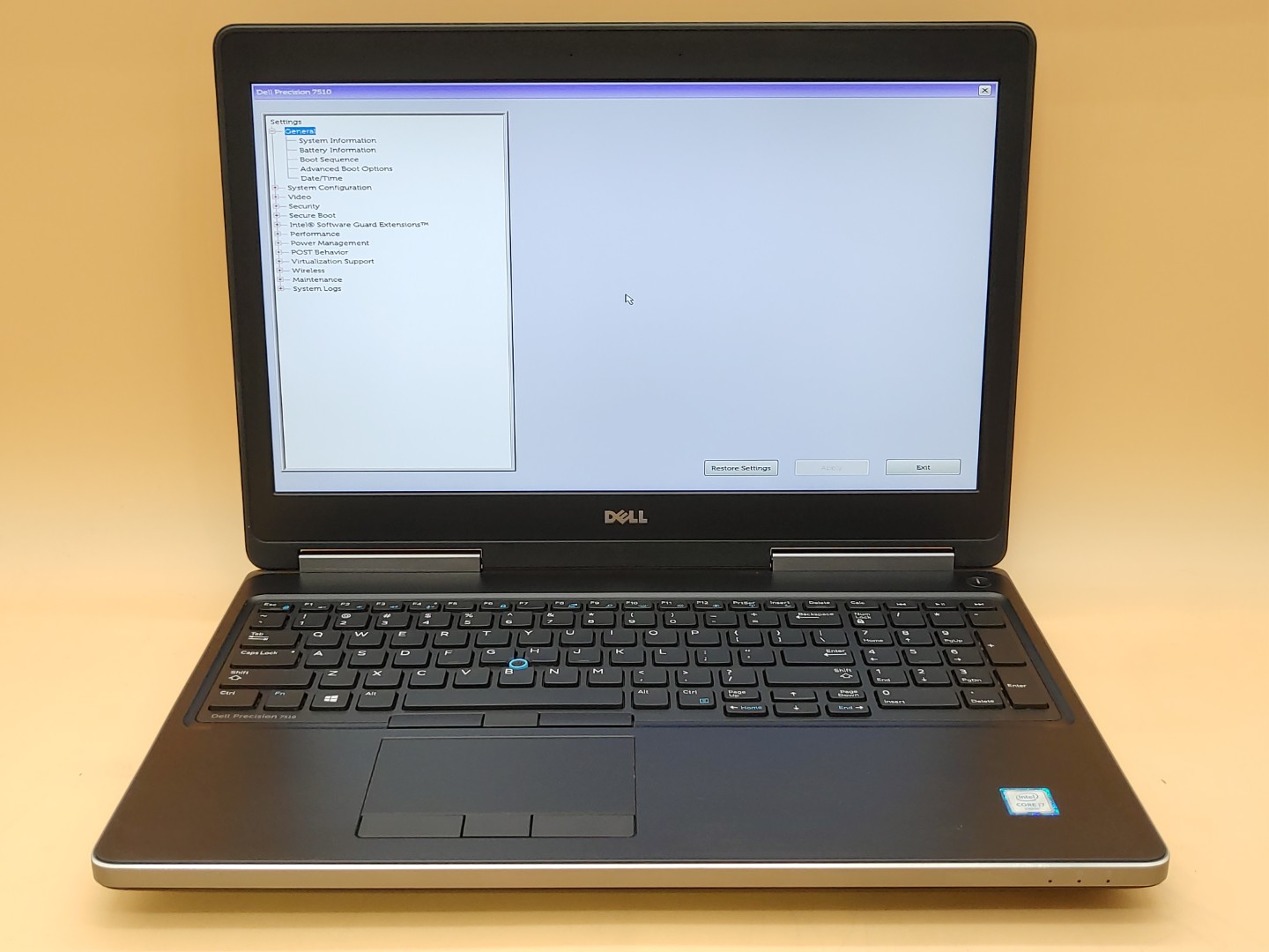 Dell Precision 7510 15.6" i7-6820HQ 32GB Quadro M2000M *NO HDD/NO OS/NO AC*