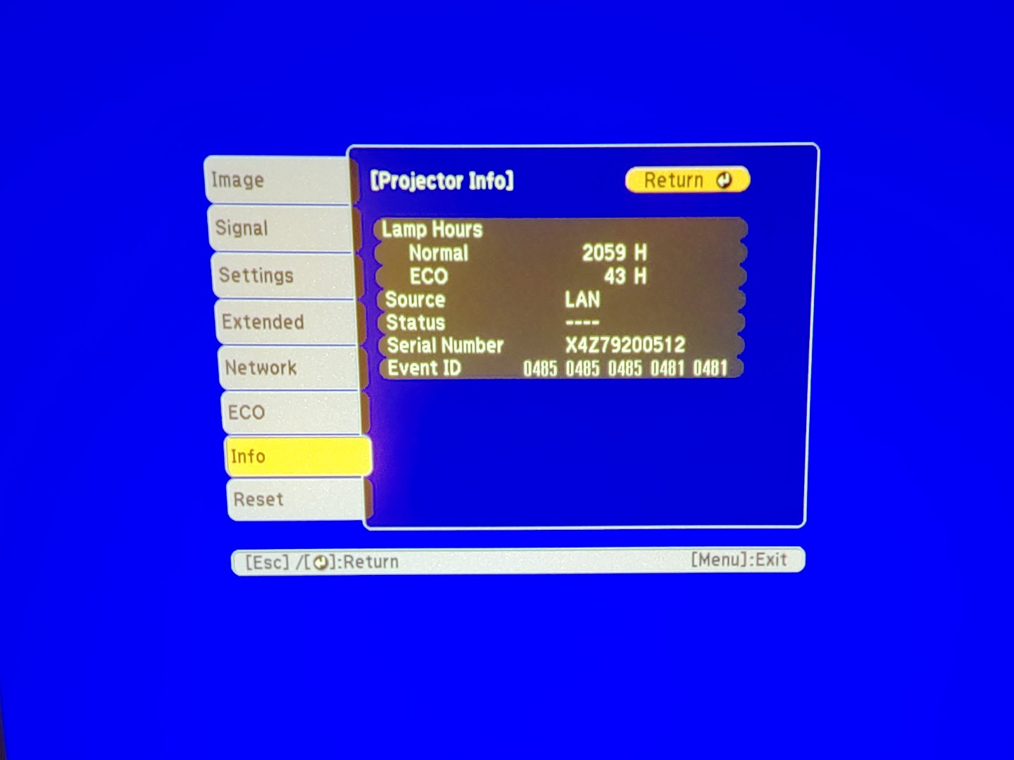 Epson PowerLite 970 3LCD Projector 4000 Lumen ANSI HD 1080p H865A (2059 Hours) - Image 12