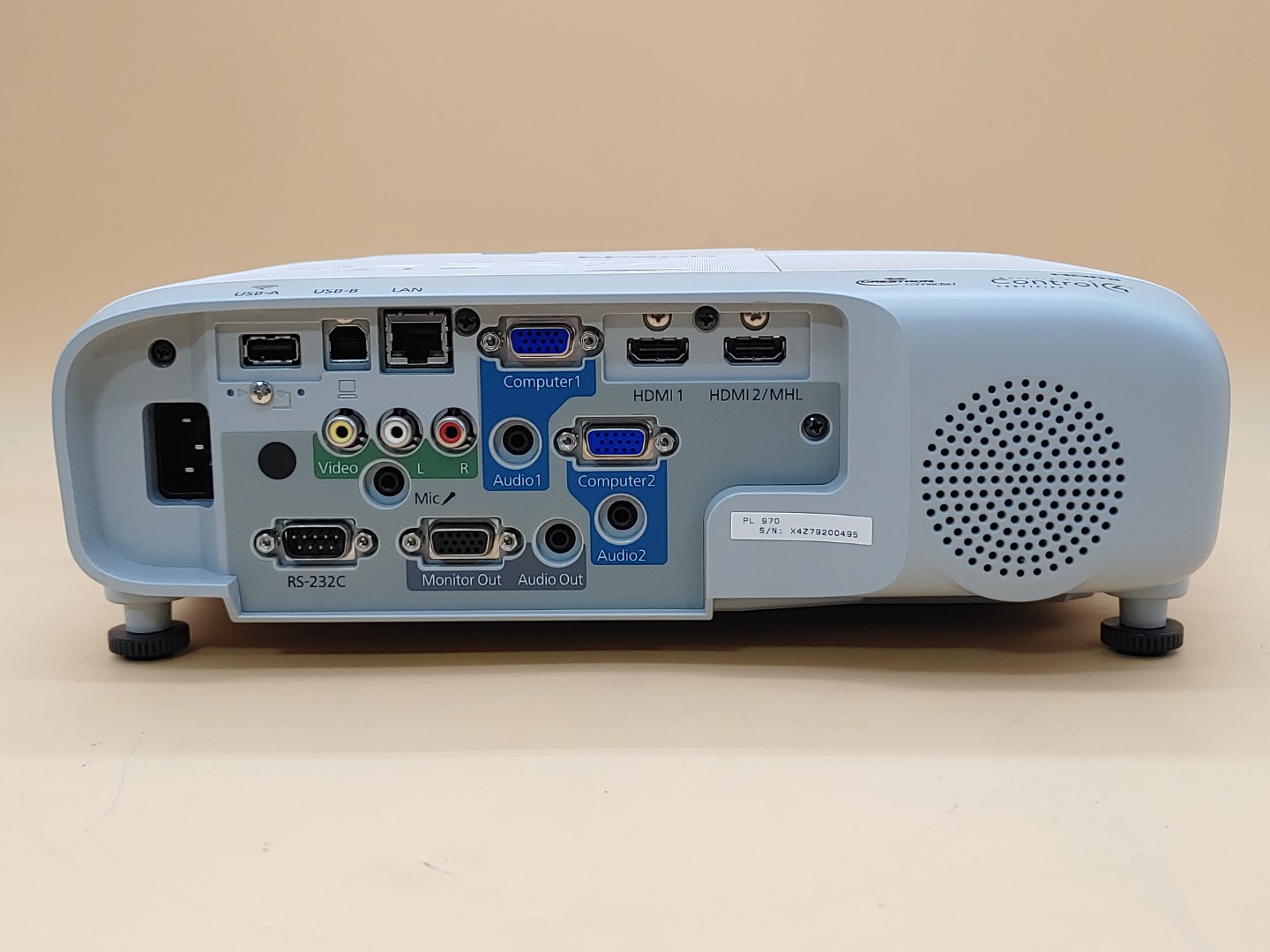 Epson PowerLite 970 3LCD Projector 4000 Lumen ANSI HD 1080p H865A (5215 Hours) - Image 8