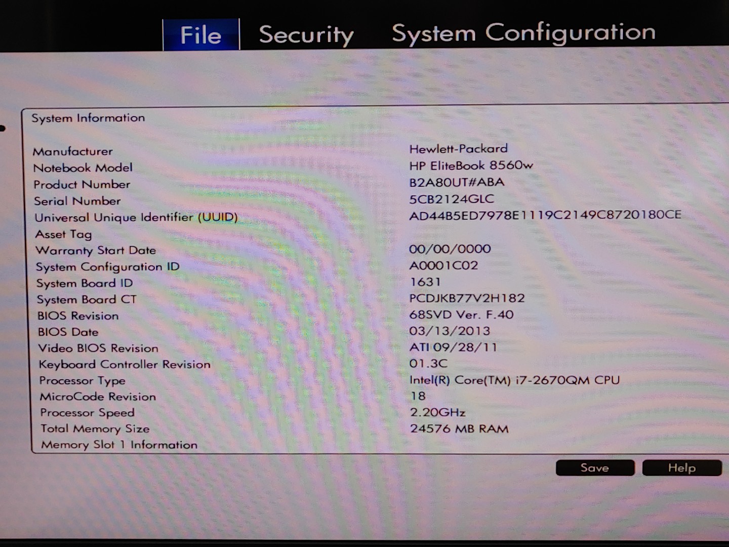 HP EliteBook 8560w 15.6" Intel i7-2670QM 24GB RAM 256GB SSD **NO OS/NO AC** - Image 8