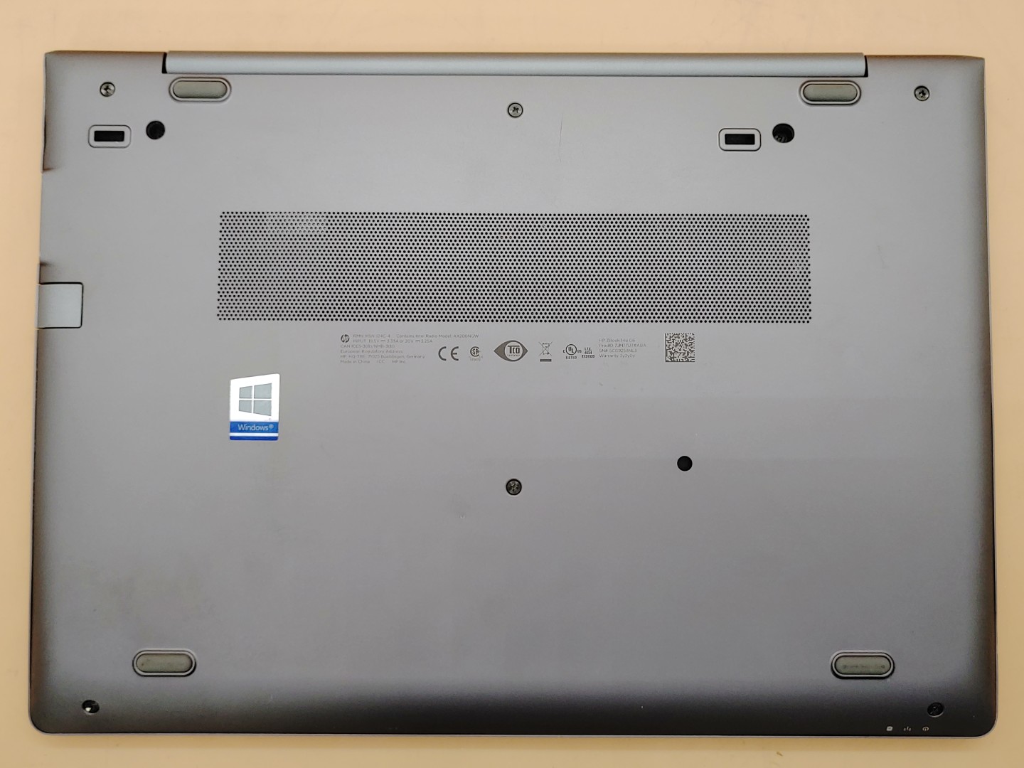 HP ZBook 14u G6 14" Intel i7-8565U 16GB 512GB SSD Win11 WX3200 *NO A/C* *READ* - Image 6