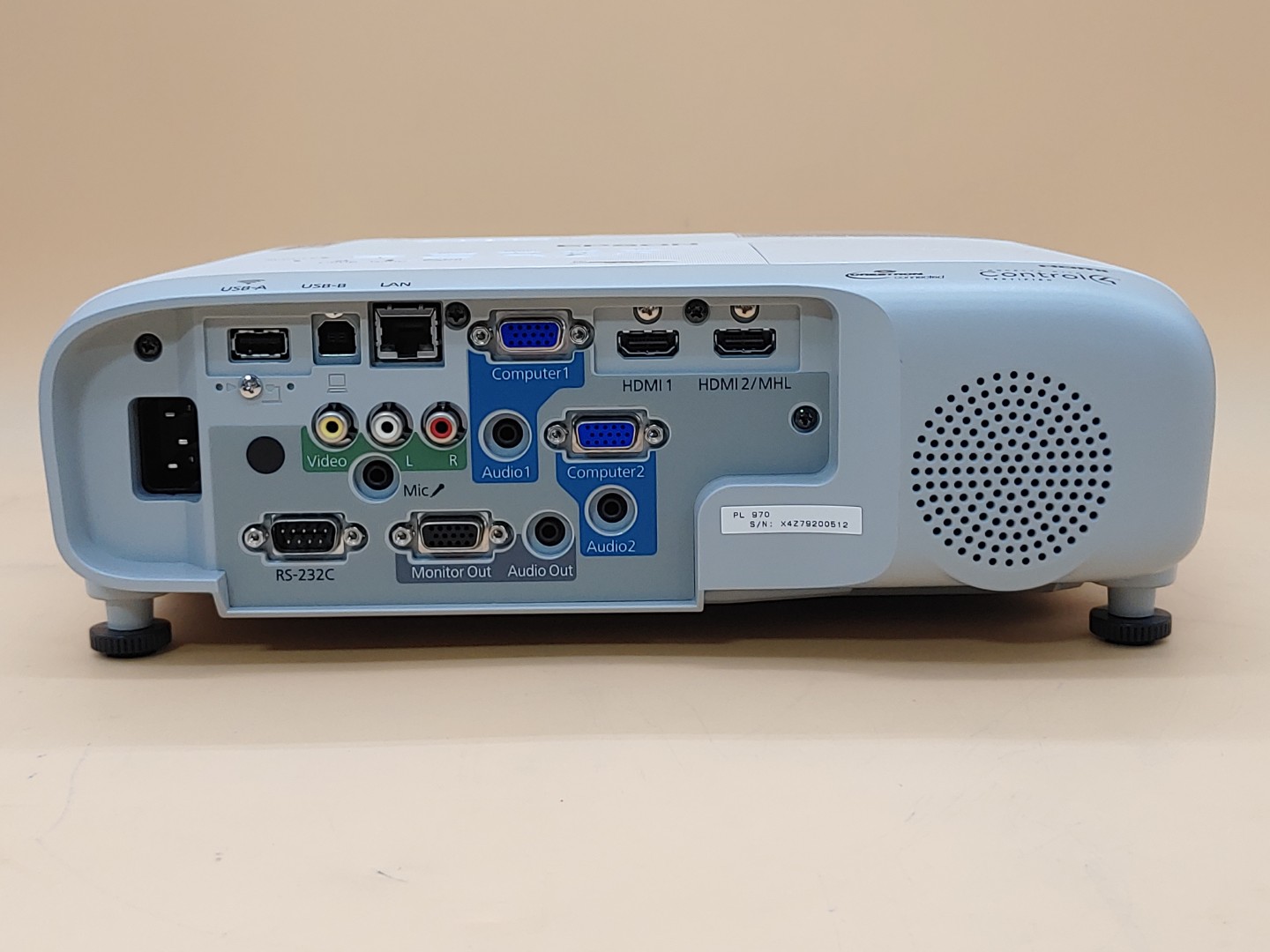 Epson PowerLite 970 3LCD Projector 4000 Lumen ANSI HD 1080p H865A (2059 Hours) - Image 9