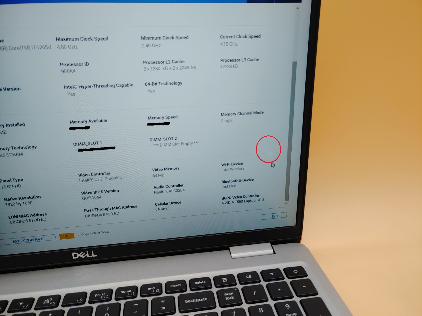 Dell Precision 3570 15.6" Intel i7-1265U NVIDIA T550 *NO SSD/RAM/BATT/AC* *READ* - Image 8