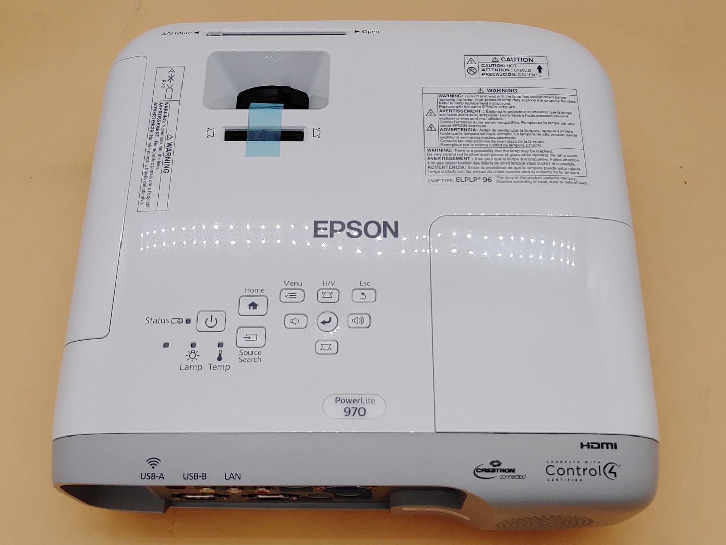 Epson PowerLite 970 3LCD Projector 4000 Lumen ANSI HD 1080p H865A (5215 Hours) - Image 7