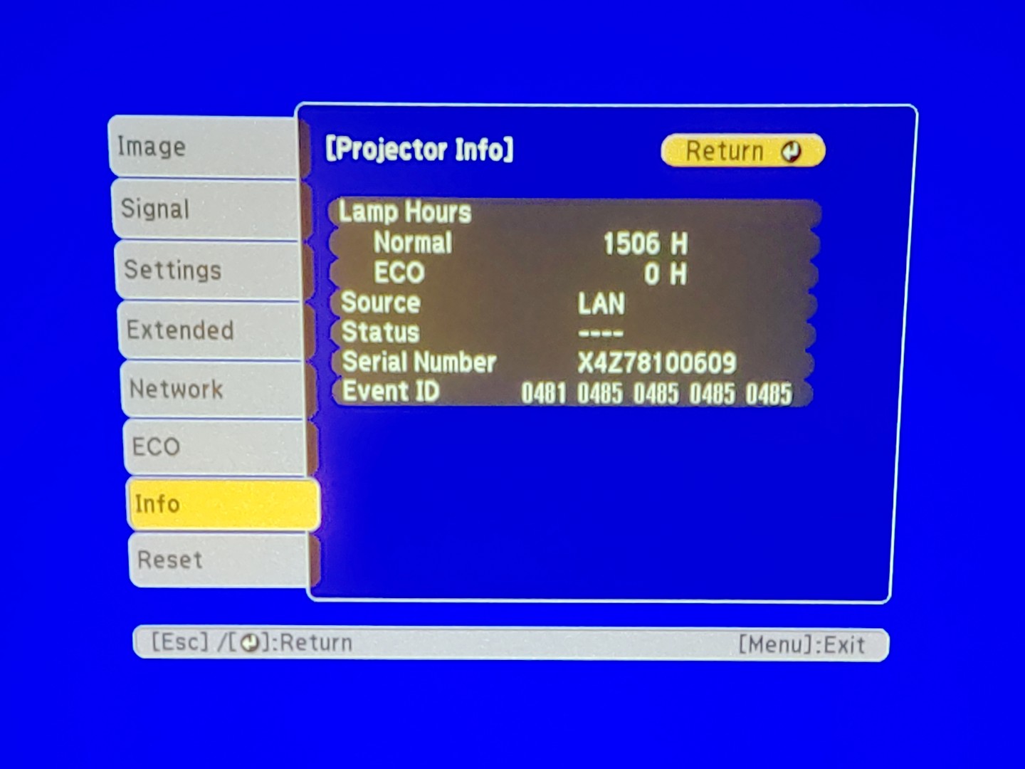 Epson PowerLite 970 3LCD Projector 4000 Lumen ANSI HD 1080p H865A (1506 Hours) - Image 11