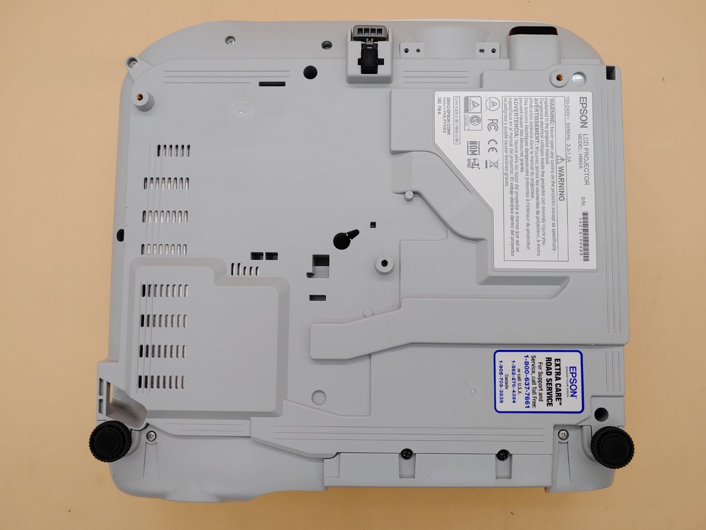 Epson PowerLite 970 3LCD Projector 4000 Lumen ANSI HD H865A (1073 Hours) *READ* - Image 10