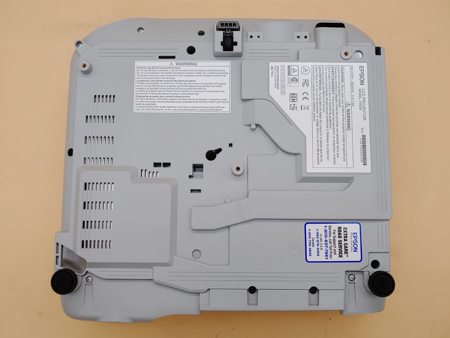 Epson PowerLite 970 3LCD Projector 4000 Lumen ANSI HD 1080p H865A (2215 Hours) - Image 9