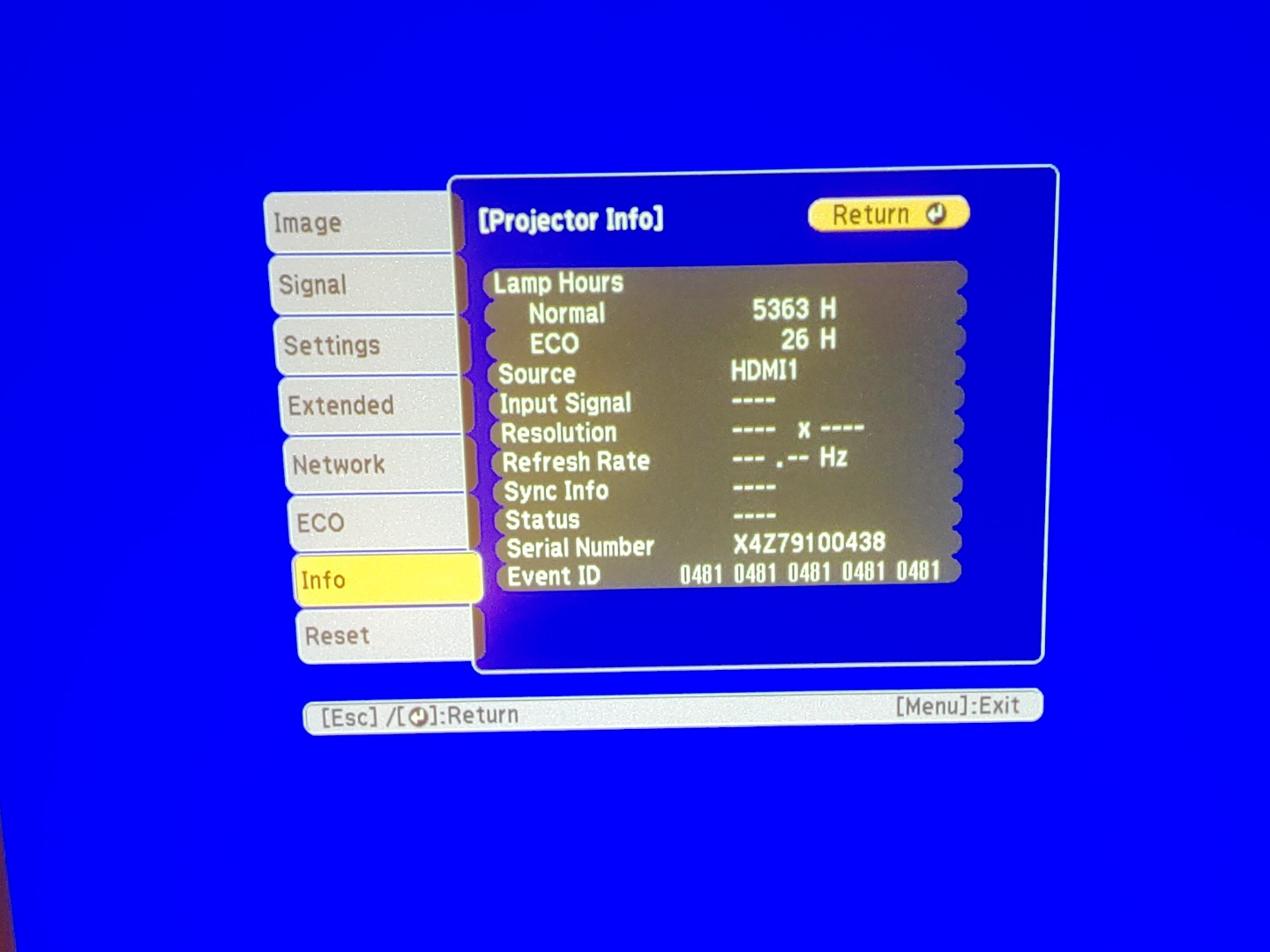 Epson PowerLite 970 3LCD Projector 4000 Lumen ANSI HD 1080p H865A (5363 Hours) - Image 10