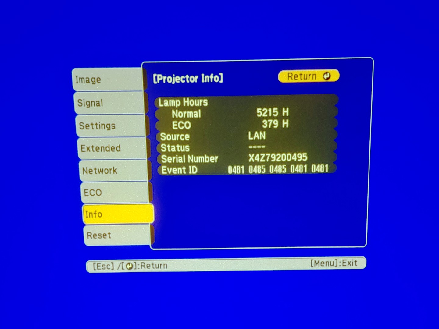 Epson PowerLite 970 3LCD Projector 4000 Lumen ANSI HD 1080p H865A (5215 Hours) - Image 11