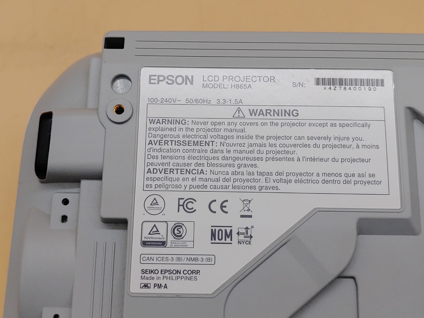 Epson PowerLite 970 3LCD Projector 4000 Lumen ANSI HD 1080p H865A (125 Hours) - Image 11