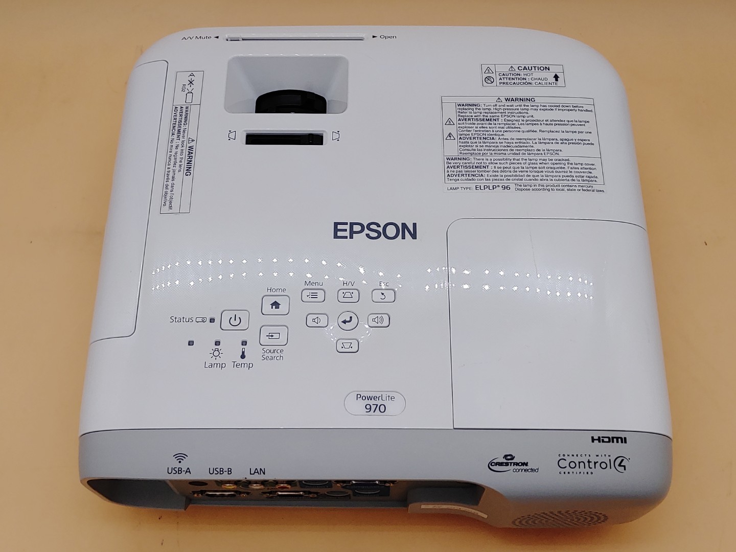 Epson PowerLite 970 3LCD Projector 4000 Lumen ANSI HD 1080p H865A (5363 Hours) - Image 6