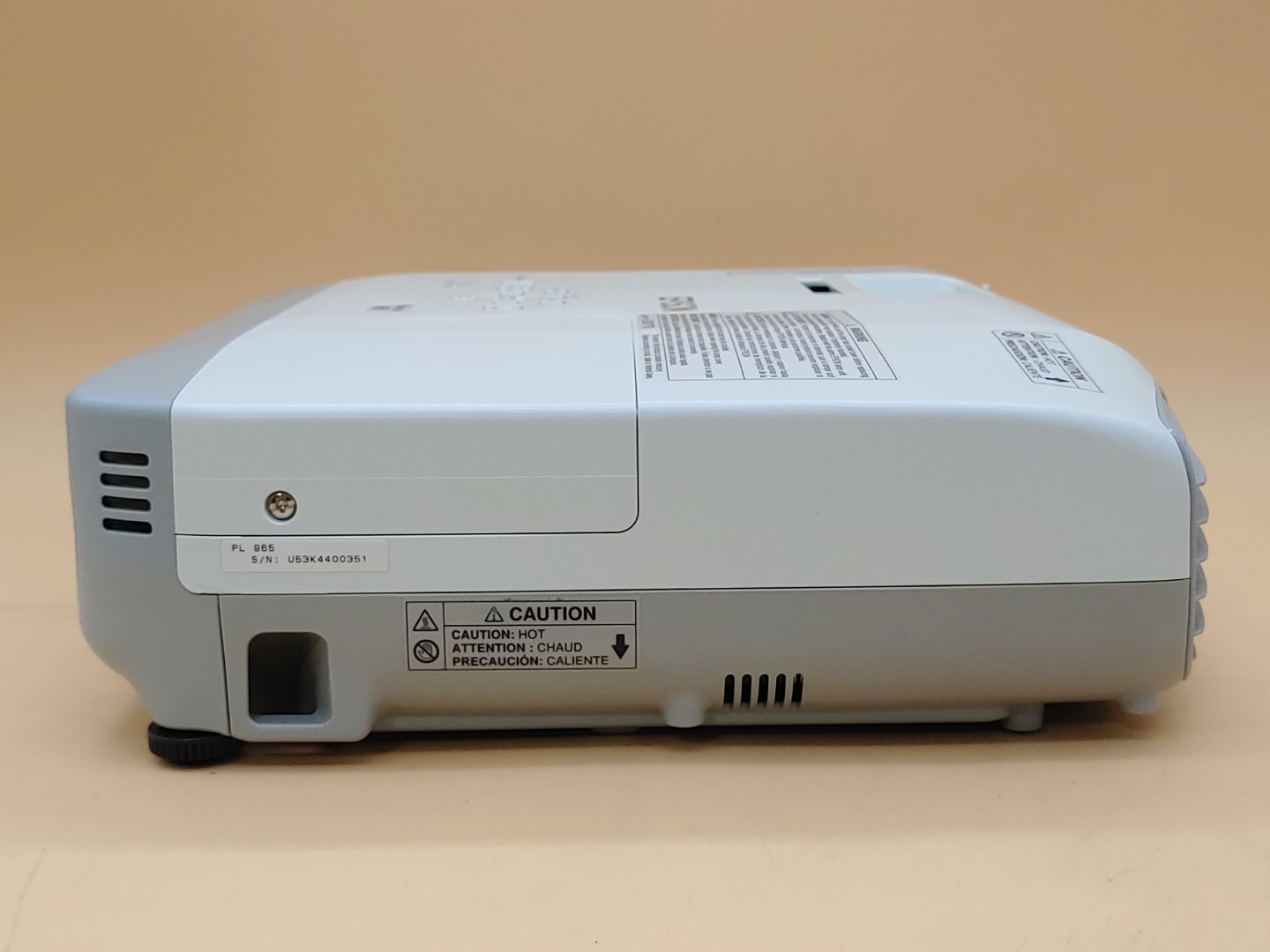 Epson PowerLite 965 H583A XGA 3LCD HDMI 3,500 ANSI Lumen Projector (2693 HOURS) - Image 4