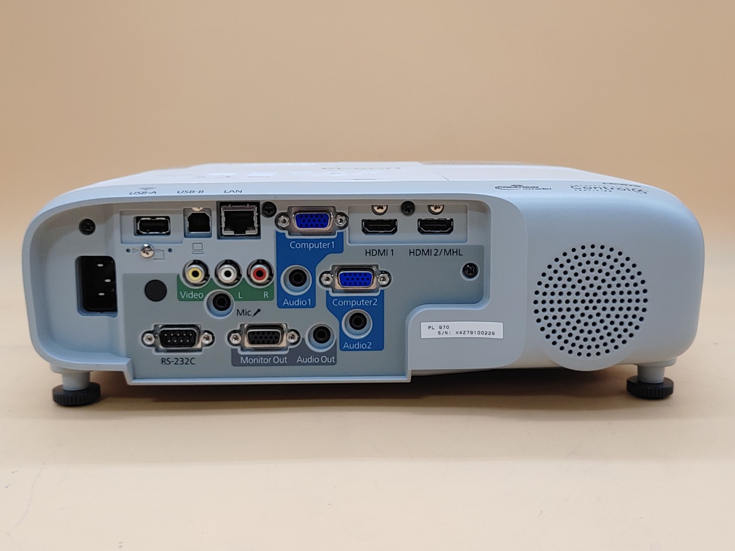 Epson PowerLite 970 3LCD Projector 4000 Lumen ANSI HD H865A (1073 Hours) *READ* - Image 9