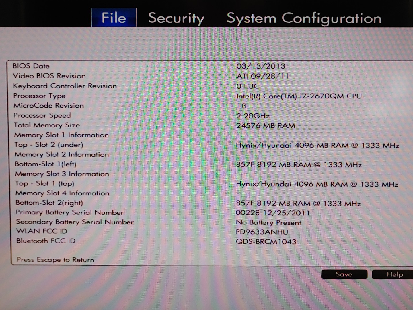 HP EliteBook 8560w 15.6" Intel i7-2670QM 24GB RAM 256GB SSD **NO OS/NO AC** - Image 9