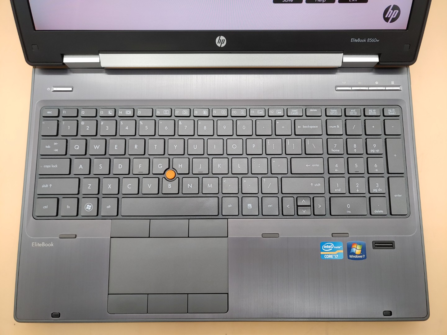 HP EliteBook 8560w 15.6" Intel i7-2670QM 24GB RAM 256GB SSD **NO OS/NO AC** - Image 4