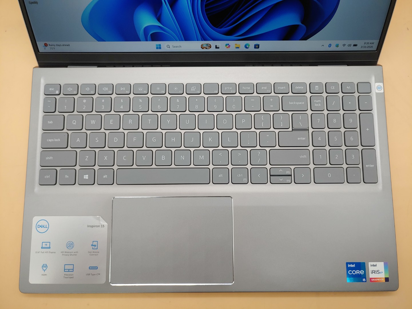 Dell Inspiron 15 5510 Intel i5-11320H 3.20GHz 16GB RAM 256GB NVMe SSD Win11Home - Image 5