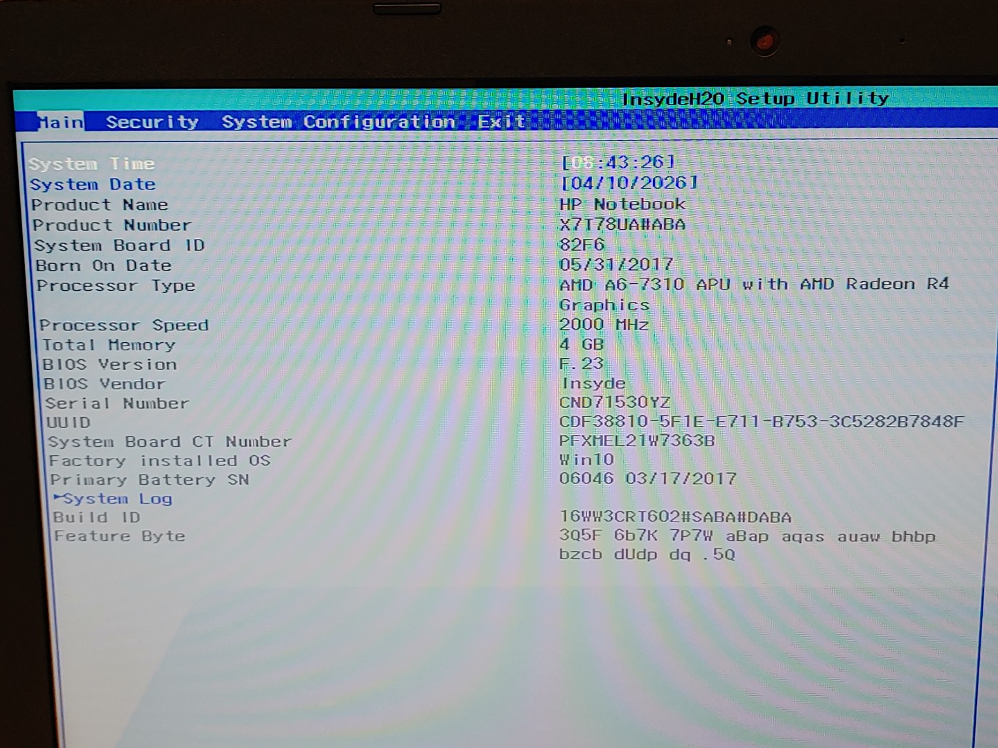 HP Notebook 15-ba009dx 15.6" AMD A6-7310 4GB RAM 500GB HDD *NO OS/NO AC* - Image 8