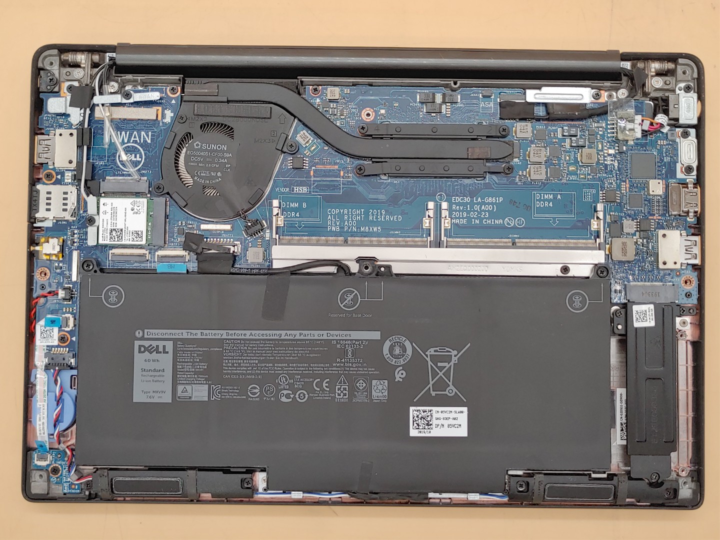 Dell Latitude 7300 13.3" Intel i5-8265U **NO RAM/NO SSD/NO OS/NO AC* **READ** - Image 7