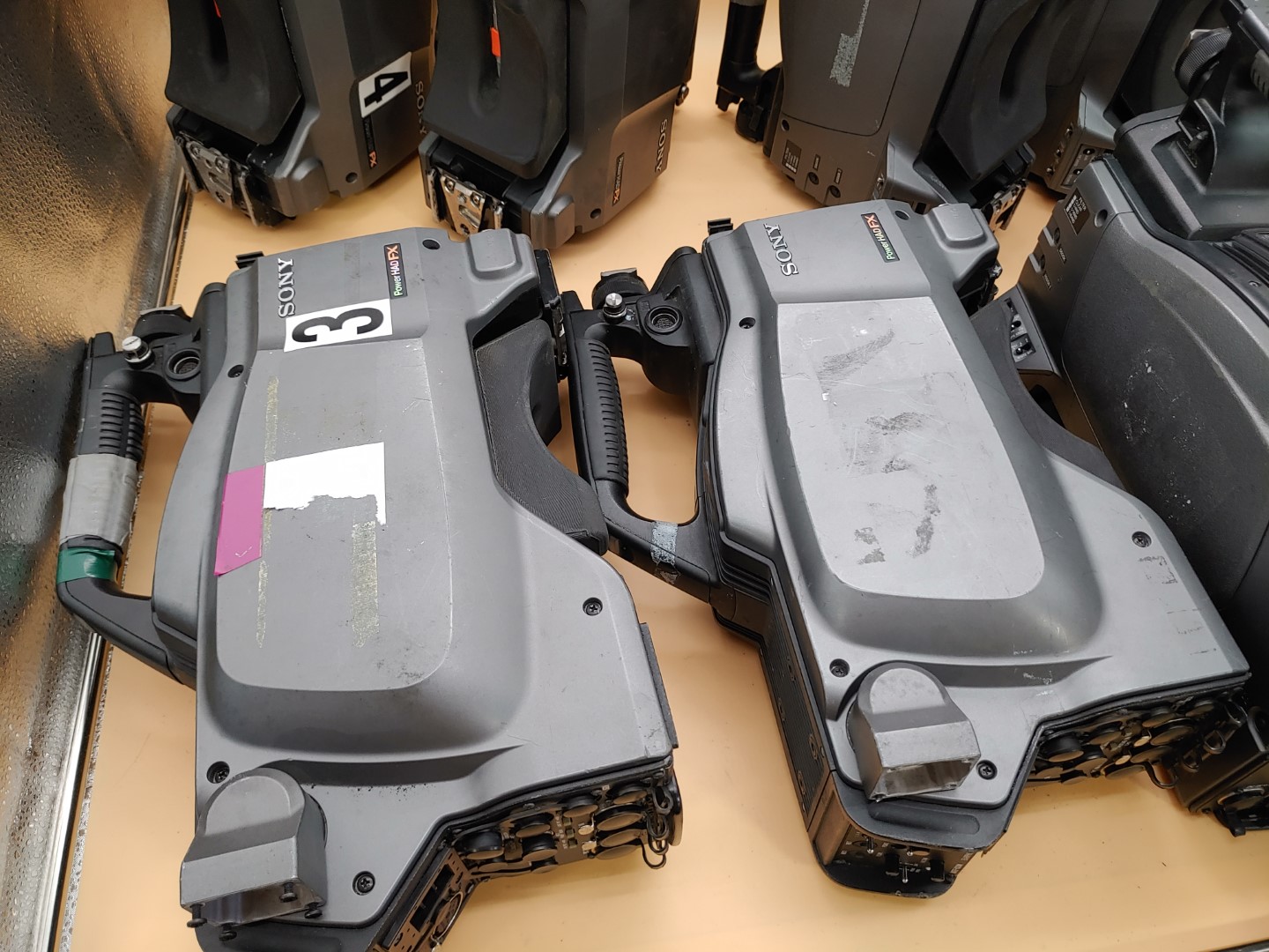 LOT of (8) Sony HXC-100 HD Triax Studio Pro Color Camera *POWER TEST ONLY* *READ - Image 11
